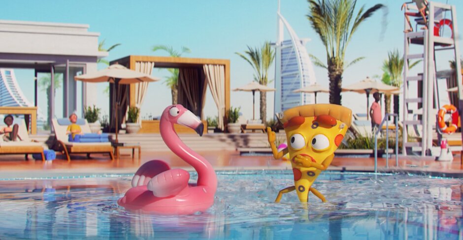 Jessica Alba is a lilo and Zac Efron is a pizza in Dubai’s latest ad