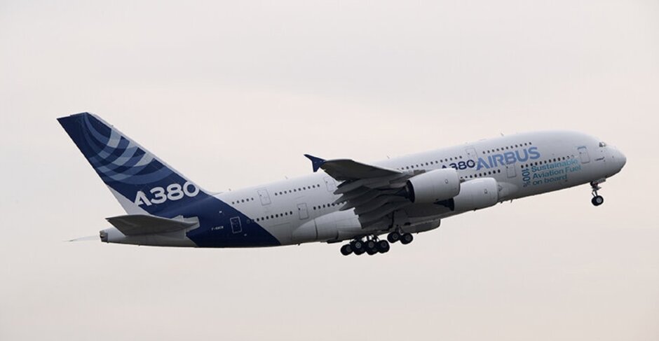 Airbus completes first A380 flight fully powered by green fuel
