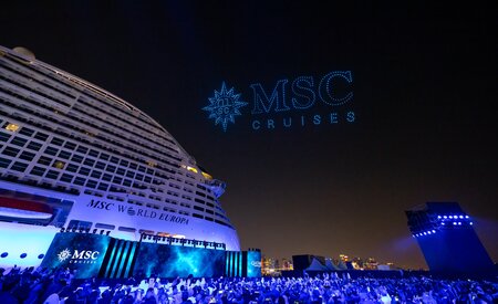 تعميد سفينة الرحلات البحرية "إم إس سي يوروبا" في الدوحة