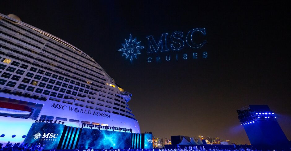 MSC World Europa cruise ship is christened in Doha