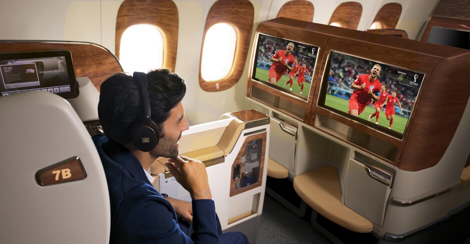 Emirates to broadcast live FIFA World Cup matches on board