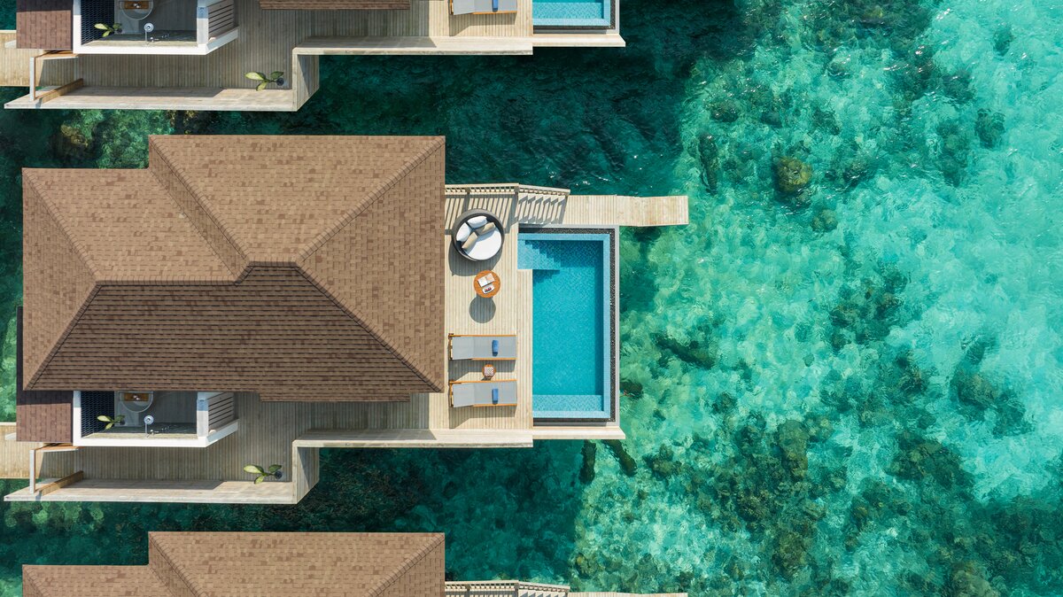 Avani+ Fares Maldives Resort, Over water pool villa